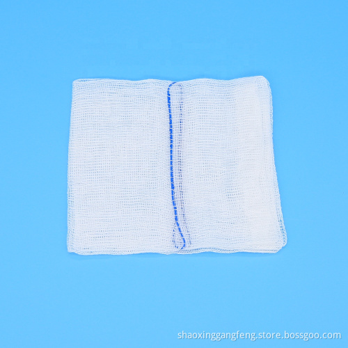 Cotton white X-ray detectable disposable sterile gauze swabs